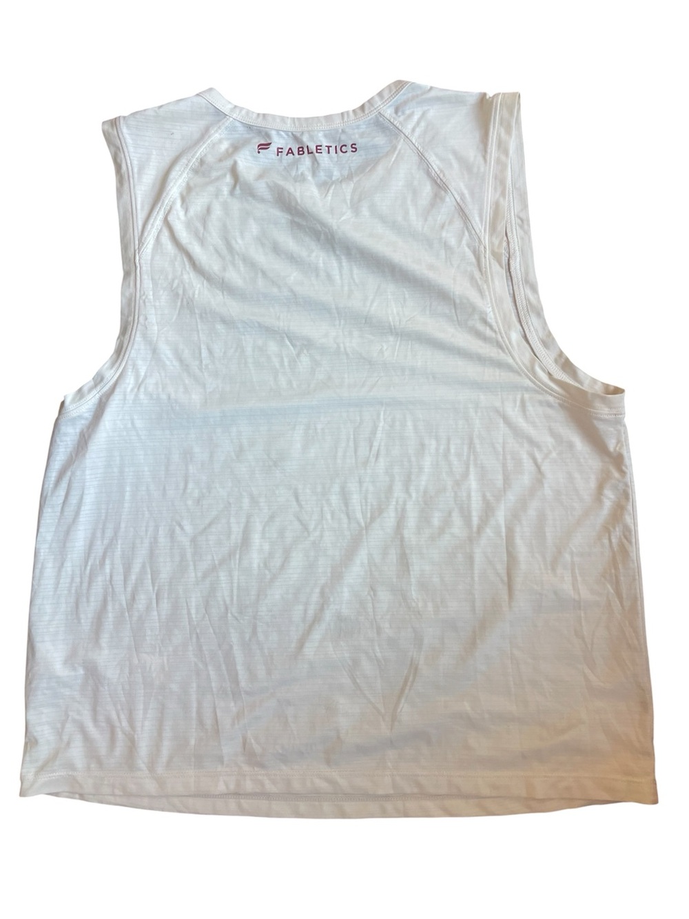 Fabletics Cream Sleeveless Crewneck Tank, Size Medium, Excellent Condition Soft - Picture 5 of 9